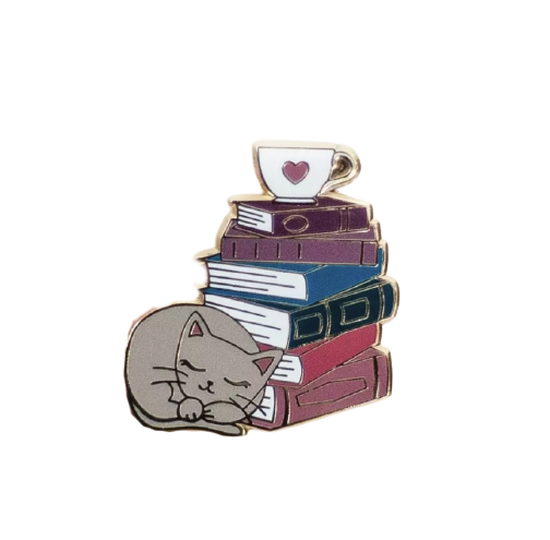 pin-books-cats-cup