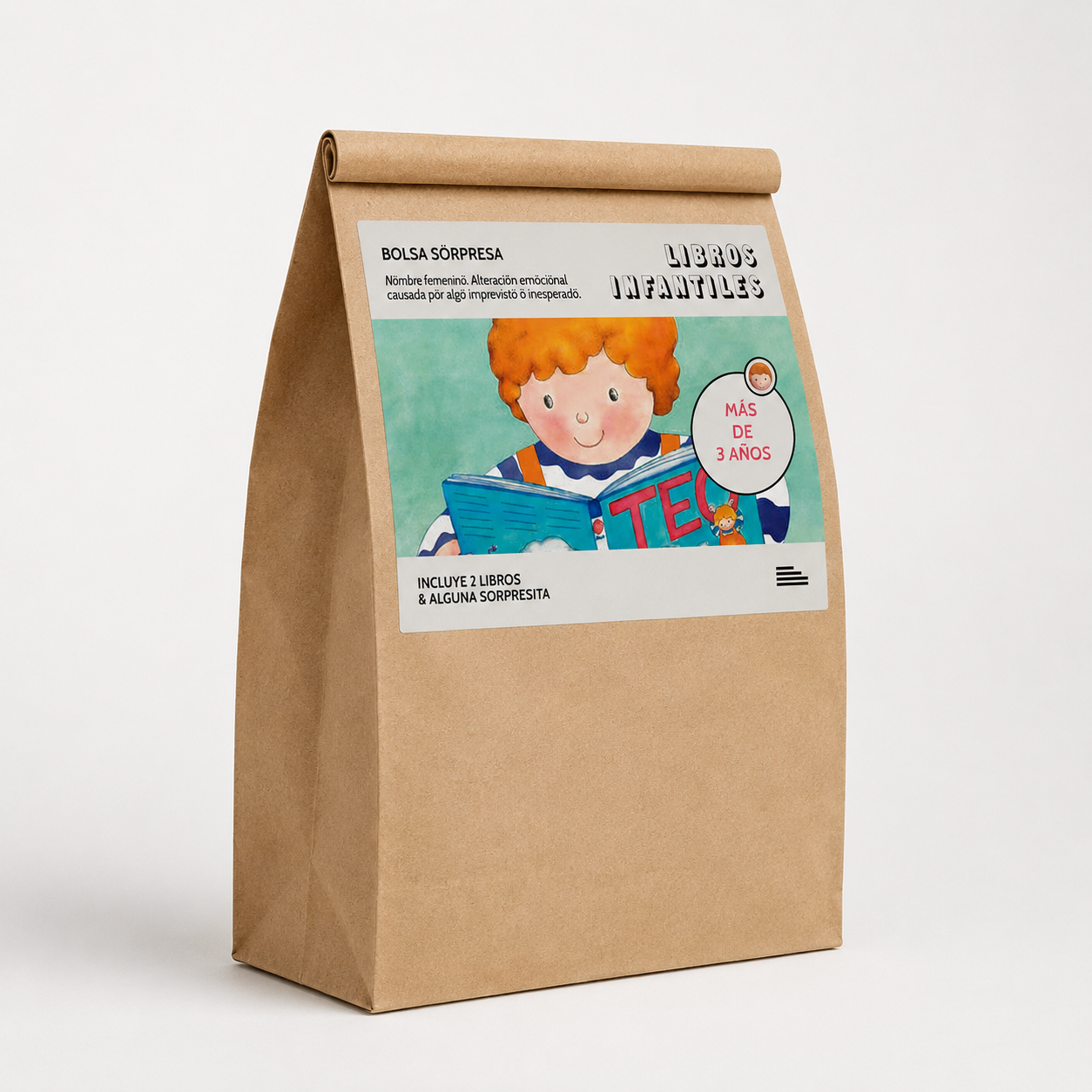 Bolsa Sörpresa Infantil 2 libros Más de 3 años